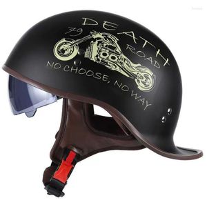 Motorfiets helmen helm retro moto honkbal cap dot certificering scooter vintage halfbiker motorbike crash helme helme