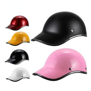 Casques de moto casque casquette d'équitation hommes et femmes voiture électrique batterie hiver demi adulte casquette de Baseball moto