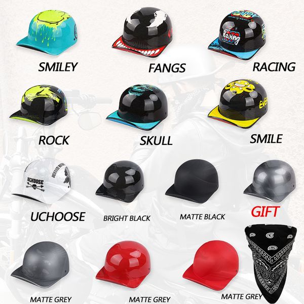 Casques de moto casque été DS Gang casquette de Baseball cuillère unisexe batterie voiture vélo casque moto