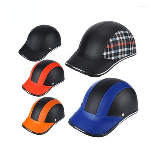 Casques de moto casque été Motocross Moto demi Cascos Para Moto vélo hommes femmes planche à roulettes sécurité casquette de Baseball