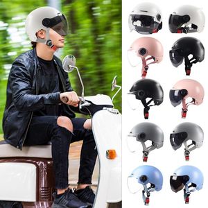 Motorhelmen Helm Opgewaardeerd Half Gezicht Motor Veiligheid Caps Motor Elektrische Fiets Sport Voor Mannen Vrouwen