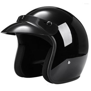 Casques de moto Casque Vintage Open Face / 4 Demi Moto Capacete Motoqueiro Cyclomoteurs Enduro Casque M L XL XXL