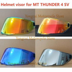 Visière de casque de casque de moto pour MT THUNDER 4 SV MT-V-28B Écran facial de remplacement Écran solaire Capacete Pare-brise Protection UV Moto