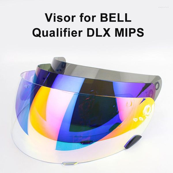 Casques de moto Casque Visière Lentille Pleine Face Placage Pour BELL Qualifier DLX MIPS Clickrelease Remplacement