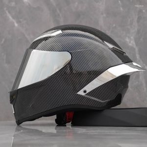 Casques de moto de haute qualité ABS fibre de carbone couleur casque intégral pour ATV Motocross et course protection hommes femmes