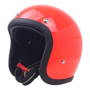 Motorfiets helmen Hoge Kwaliteit Merk JapanCo Fiberglass Helm Vintage Open Gezicht Moto Casco Casque