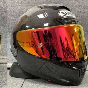 Fibra de carbono de alta calidad nuevo SHOEI X14 casco de motocicleta gafas pieza motocicleta integral hombres y mujeres cuatro estaciones seguridad L231023