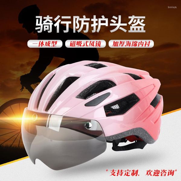 Casques de moto Vélo intégré Véhicule électrique Casque Autoroute Montagneuse Roulette Patinage Absorption magnétique