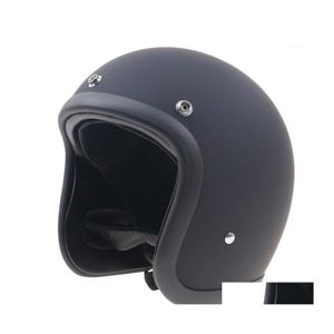 Motorhelmen Japanse Low Profile Helm 500Tx Cafe Racer Glasvezel Shell Lichtgewicht Vintage Motorcycle1 Drop Delivery Mobi Dhil4