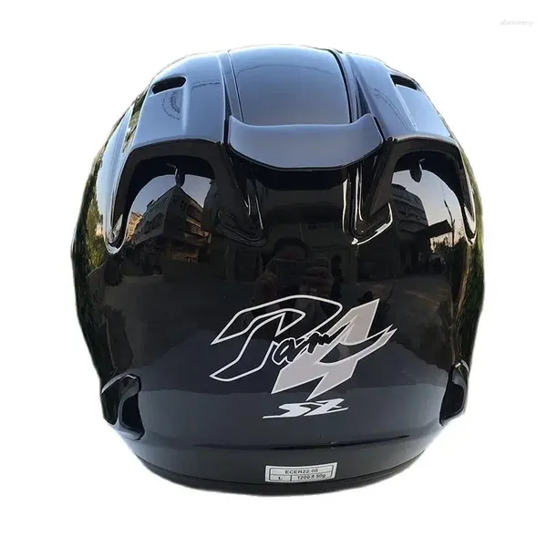 Cascos de motocicleta Jet Scooter Half Face Casco Moto Capacete Casco SZ-Ram4 Color negro 3/4 Abierto Verano