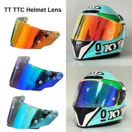 Motorfiets helmen kyt cursus helm vizier lens volledige gezicht casco moto accessoires windscherm anti-uv capacetec vESC-8