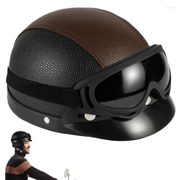 Casques de moto poids léger cyclisme semi-casque universel mignon protection casque d'équitation accessoires