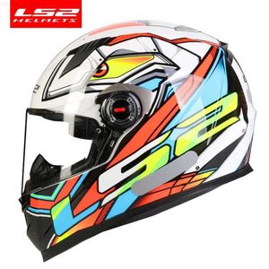 Cascos de motocicleta LS2 FF358 Casco integral de motocicleta Alta calidad LS2 Bandera brasileña gorra casque Casco de motocicleta Aprobado por ECE bomba libreL204