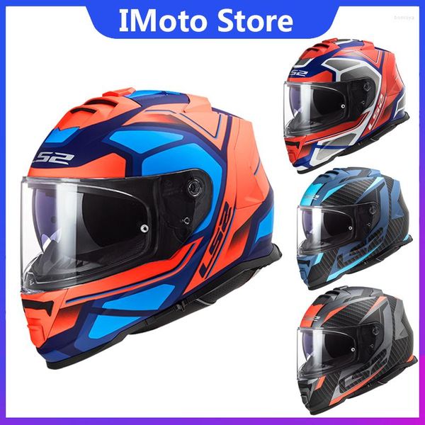 Casques de moto LS2 FF800 Casque Storm Full Face Kaciga Casco Moto Capacete avec système sans brouillard pour homme et femme