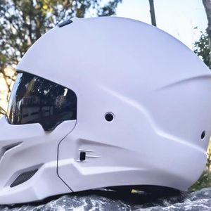 Casques de moto M L Xl Xxl Samouraï Noir Scorpion Casque Rétro Combinaison Demi Vélo Accessoires