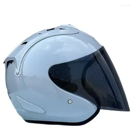 Motorhelmen Heren en Dames Open Helm Aankomst Ram4 Parelgrijs Halve Helm Zomerseizoen Racing Casco Casque