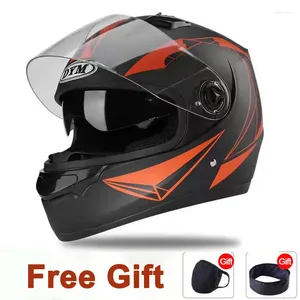 Casques de moto Casque pour hommes Casque de course tout-terrain Hommes et femmes Casco Moto Casque Quatre Saisons Anti-buée Chaud