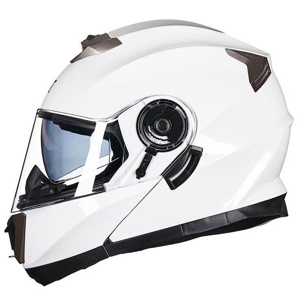 Casques de moto Modulaire Flip Up Double Visor Lens Casque Hommes Femmes Sécurité Motocross Racing Full Face Casco Moto Capacete DOTMotorcycle