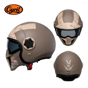 Motorhelmen Modulaire Helm Volledige Gezicht Open Mannen DOT ECE GOEDGEKEURD CYRIL OP12A Capacete De Moto Masculino