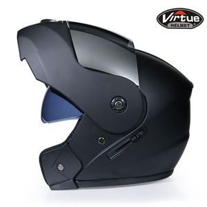 Motorcross Motocross Modular Dual Lens Helm Unisex Volledige Gezicht Safe Flip Up Cascos Para Moto