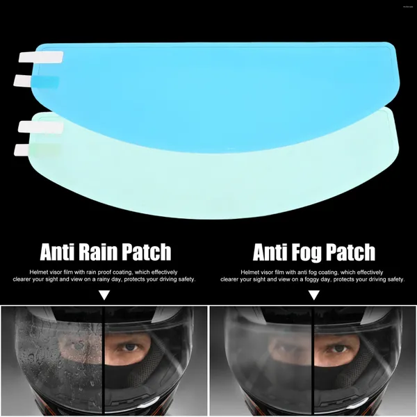 Casques de moto Motoforti Anti Rain Fog Fog pour casque Bouclier de casqueur Nano Lens de revêtement Sticker PVC ACCESSOIR