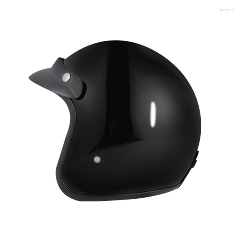 Motorhelmen Motor Casco Scooter Moto DOT Open Face Vintage Four Seasons Racing Half Casque Helm 2023