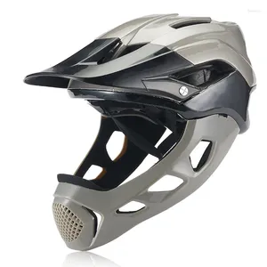 Motorhelmen Mountainbikehelm Off-Road Fietsen Integraal Volledig Gezicht Sportpet Heren Lichtgewicht Maat 55-60cm