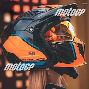 Motorfietshelmen Mt Volledig gezicht Helm Modulaire hoogwaardige DOT ECE goedgekeurde persoonlijkheid Off Road Changeerable Moto