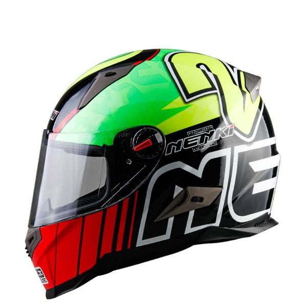 Cascos de moto NENKI Liquidación Casco Hombres Moto ABS Equitación Street Bike Motor Racing Certificación ECE