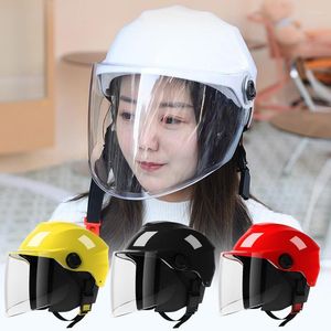 Casques de moto Open Face Casque Visières Hommes Femmes Été Vélo Électrique Scooter Moto Accessoires