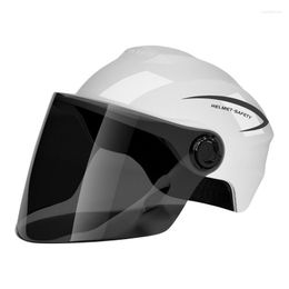 Cascos de motocicleta Scooter de cara abierta Moto Transpirable Seguridad para hombres Mujeres Desgaste de las cuatro estaciones