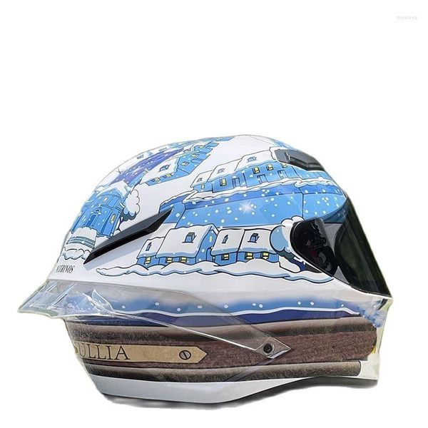 Cascos de moto Original NITRINOS TAVULLIA casco blanco con alerón grande aprobado por la CEPE Unisex Motocross todoterreno adulto