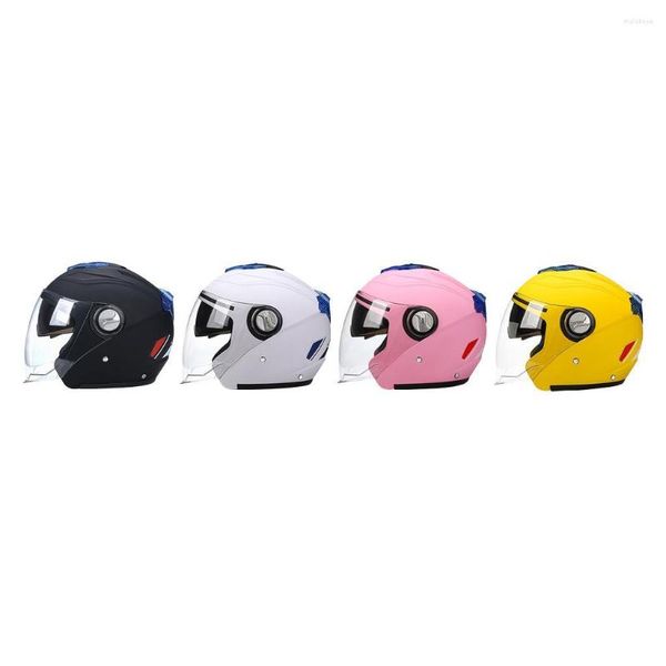 Casques de moto Sport de plein air casque de cyclisme femmes hommes visage ouvert demi visière de moto 22-24 'circonférence de la tête