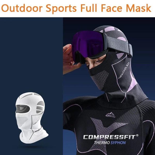 Cascos de motocicleta deportes al aire libre balaclava mascarilla de cara completa mujeres hombres calientes ciclismo pesca de esquí Caza a prueba de viento pañuelo