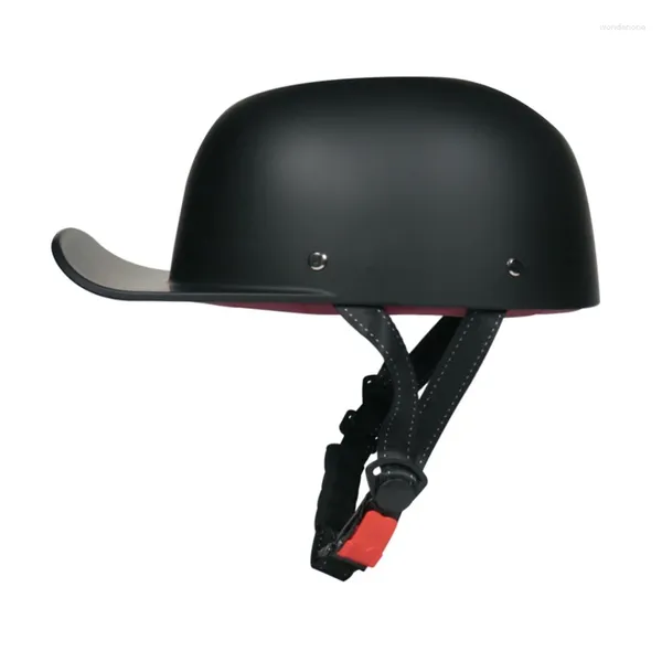 Cascos de motocicleta Casco vintage personalizado Hombres Mujeres Adulto Cara abierta Moto Retro Media Moda Gorra de béisbol R2LC