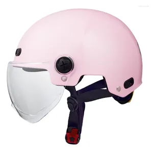 Motorhelmen Roze Kleur Helm Zomerseizoen Half Unisex Racing Ultra Light Kids Capacete Casco ECE goedgekeurd