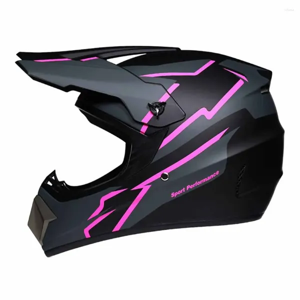 Cascos de motocicleta Pink Reborn Full Face Biker Resistente al desgaste Transpirable Motocross Anti-caída Accesorios