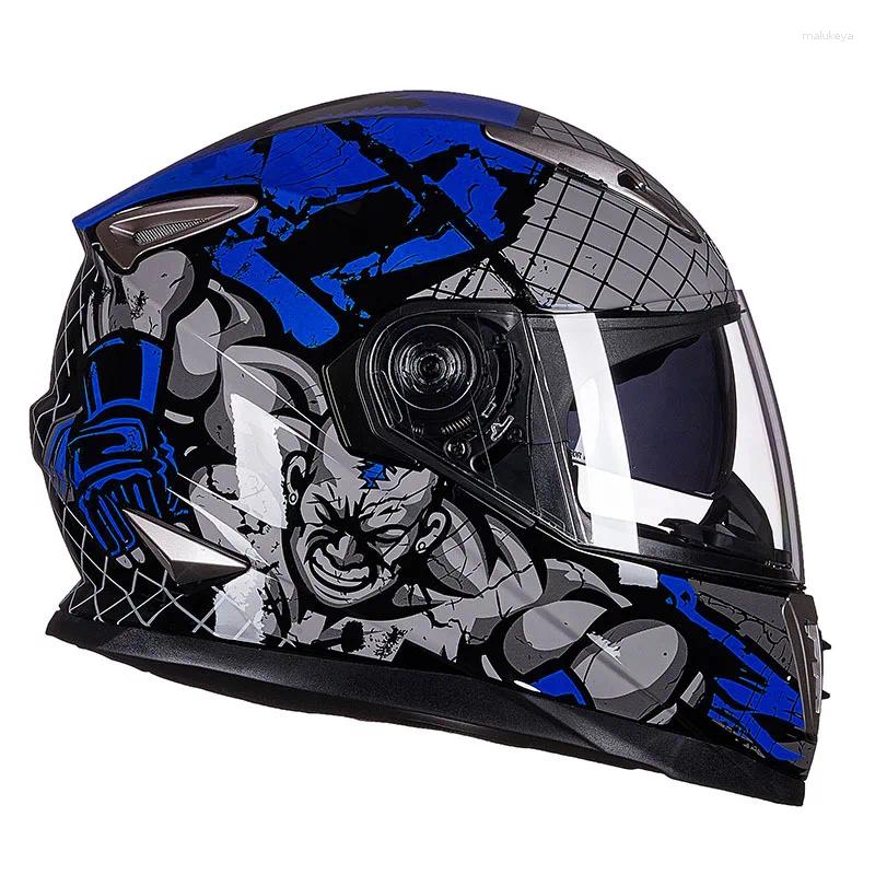 Motorcycle Helmets Protective Dual Lens Helmet Motocross Professional Safety Motorbike Racing Full Face Casco Moto Capacete De DOT