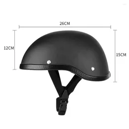 Casques de moto Casque de protection Mat / Noir brillant Sécurité de vélo Couleur unie Demi-visage pour VTT