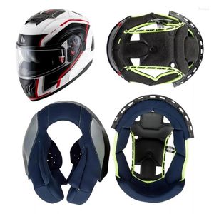 Casques de moto, chapeau respirant à séchage rapide, doublure intérieure, coussinets d'oreille, Protections D7YA