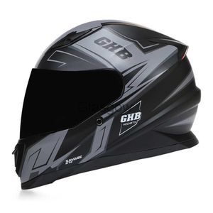 Cascos de motocicleta Casco de motocicleta de carreras Cara completa Touring Motobike Casco Streeting Riding Casco Dark Len Dual Visor Casque Moto De Capecetes x0731