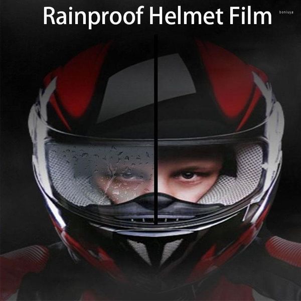 Casques de moto Anti-pluie Anti-buée Casque Patch Face Generic Clear Fog Full Film Visor Electric-Car AEP Lens Universal-Type