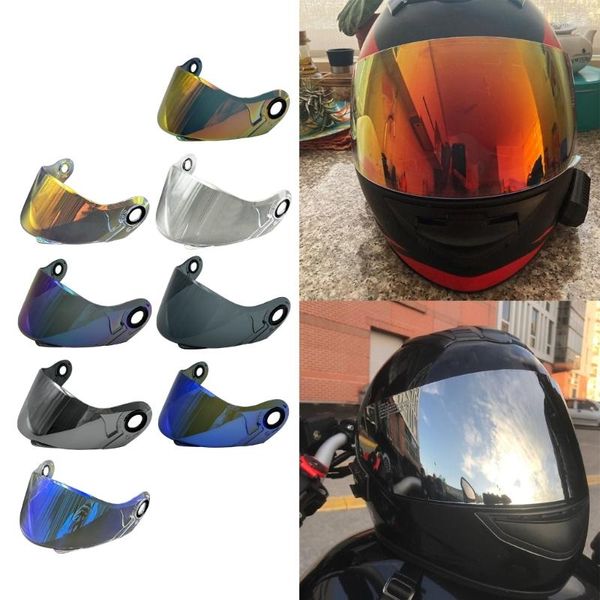 Casques de moto Remplacement Casque-Verre Fit Pour LS2 FF370 325 386 394 Extérieur Visage Bouclier Moto-Casques Visière Pleine Lentille