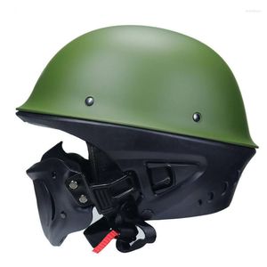Motorhelmen retro vintage casco unisex helm open face scooter motorbiken motorbike abs materiaal hoogwaardige chopper capacete
