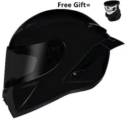 Casques de moto Safey Brands Casque tout-terrain ATV Dirt Bike Downhill Full Face Matte Noir S à XXL Capacetes CE