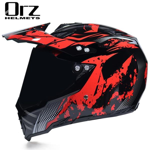 Venta de cascos de motocicleta Casco integral negro Montar para hombres Off Road Downhill DH Racing Cross