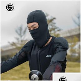 Casques de moto SFK Breathable Mens Sports Riding Ski Mask Tactical Head Er Spee Dry Outdoor Cascling Cycling Fl Face Drop délivre dhggj