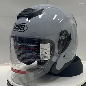 Motorhelmen SHOEI halve helm dubbele lens Acing hardloopuitrusting