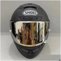 Motorhelmen Shoei X-Spirit Iii X14 Mablack Helm Custom Race Paint Fl Face Drop Levering Auto's Motoren Accessoires Otbad