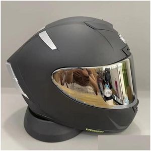 Motorhelmen Shoei X-Spirit Iii X14 Mablack Helm Custom Race Paint Fl Face Drop Levering Auto's Motoren Accessoires Otr28
